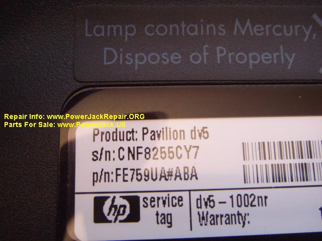 HP pavilion DV5-1002nr DV5