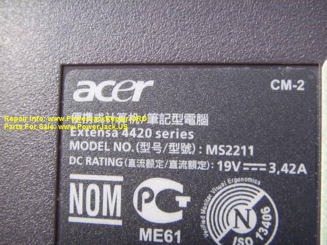 Acer Extensa 4420 series Model no MS2211 CM-2