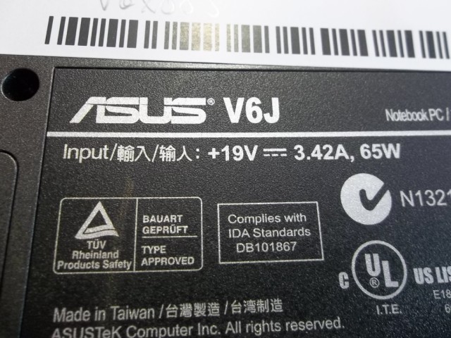 v6j asus 65w dc jack repair socket  connector input connector port