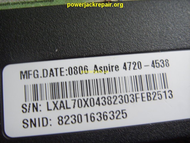 aspire 4720z acer dc jack repair socket port replacement