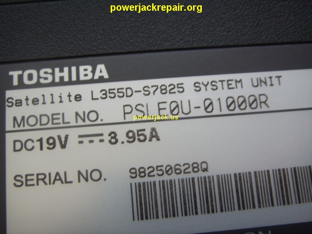 satellite l355d-s7825 toshiba dc jack repair socket port replacement