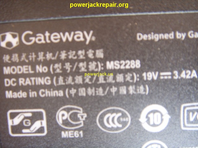 ms2288 nv59 gateway dc jack repair socket port replacement