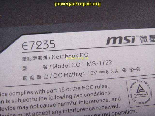 e7235 msi dc jack repair socket port replacement