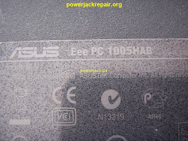 asus eee pc 1005hab dc jack repair socket port replacement
