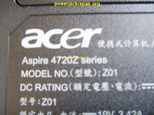 aspire 4720z 4720-4538 acer dc jack repair socket port