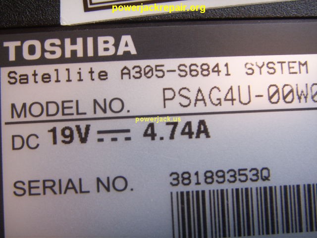 satellite a305-s6841 dc jack repair socket port replacement