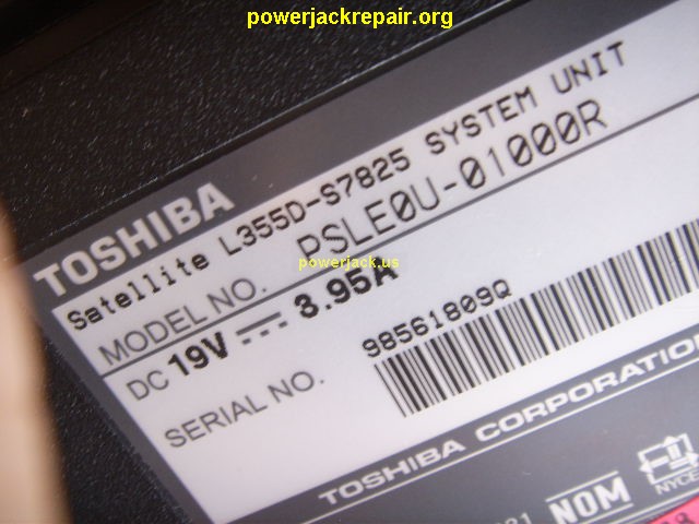 sarellite l355d-s7825 toshiba dc jack repair socket port replacement