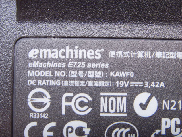 e725 kawf0 emachines dc power jack connector socket 