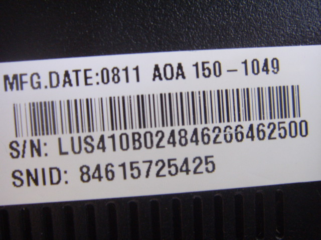 Acer Aspire One ZG5 AOA150-1049