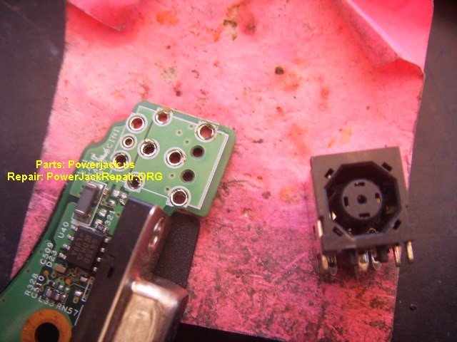 Dell XPS M1330 PP25L jack replacement octagonal hexagonal