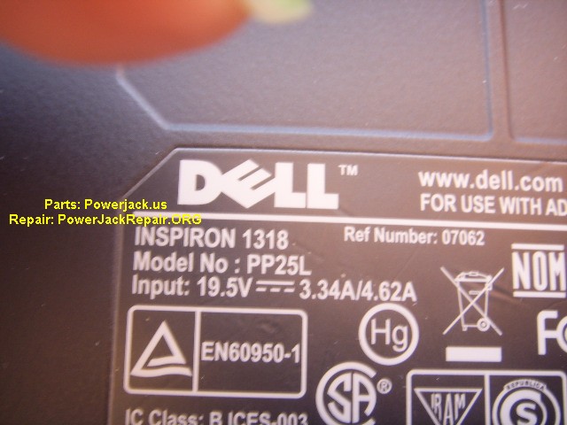 Dell Inspirion 1318 PP25L  Jack Replacement