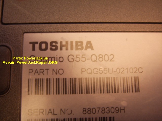 Toshiba G55-Q802 jack replacement