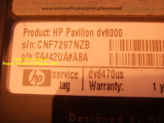 dv6470usa hp pavilion dv6000 series