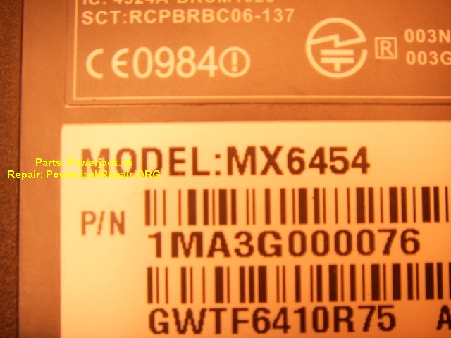mx6454 model of gateway dc connector socket input port replacement