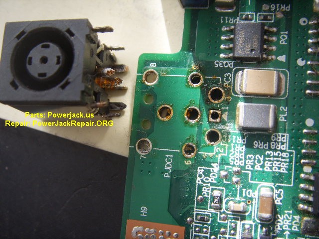 inspiron 9300 model of dell port connector socket replacement