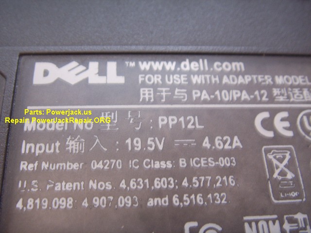 inspiron 6000 pp12l model of dell port connector socket dc jack