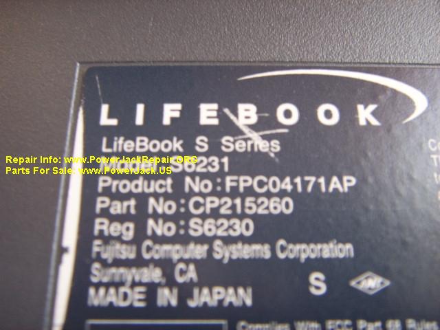 Fujitsu Lifebook S6231