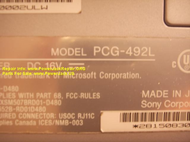 Sony Vaio PCG-492L