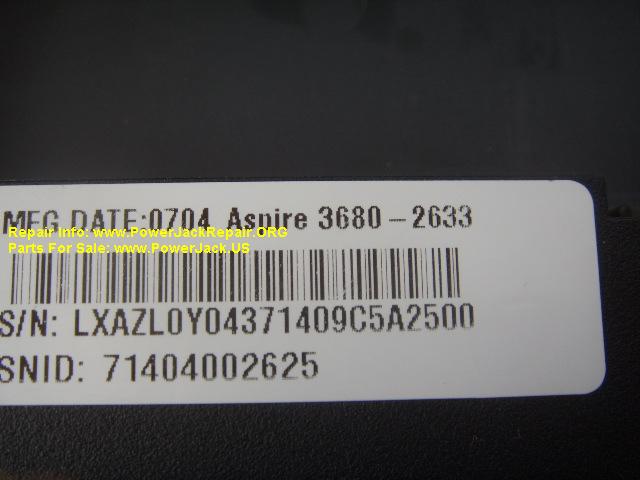 Aser Aspire Model ZR1
