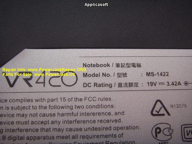 MSI VR420 MS-1422